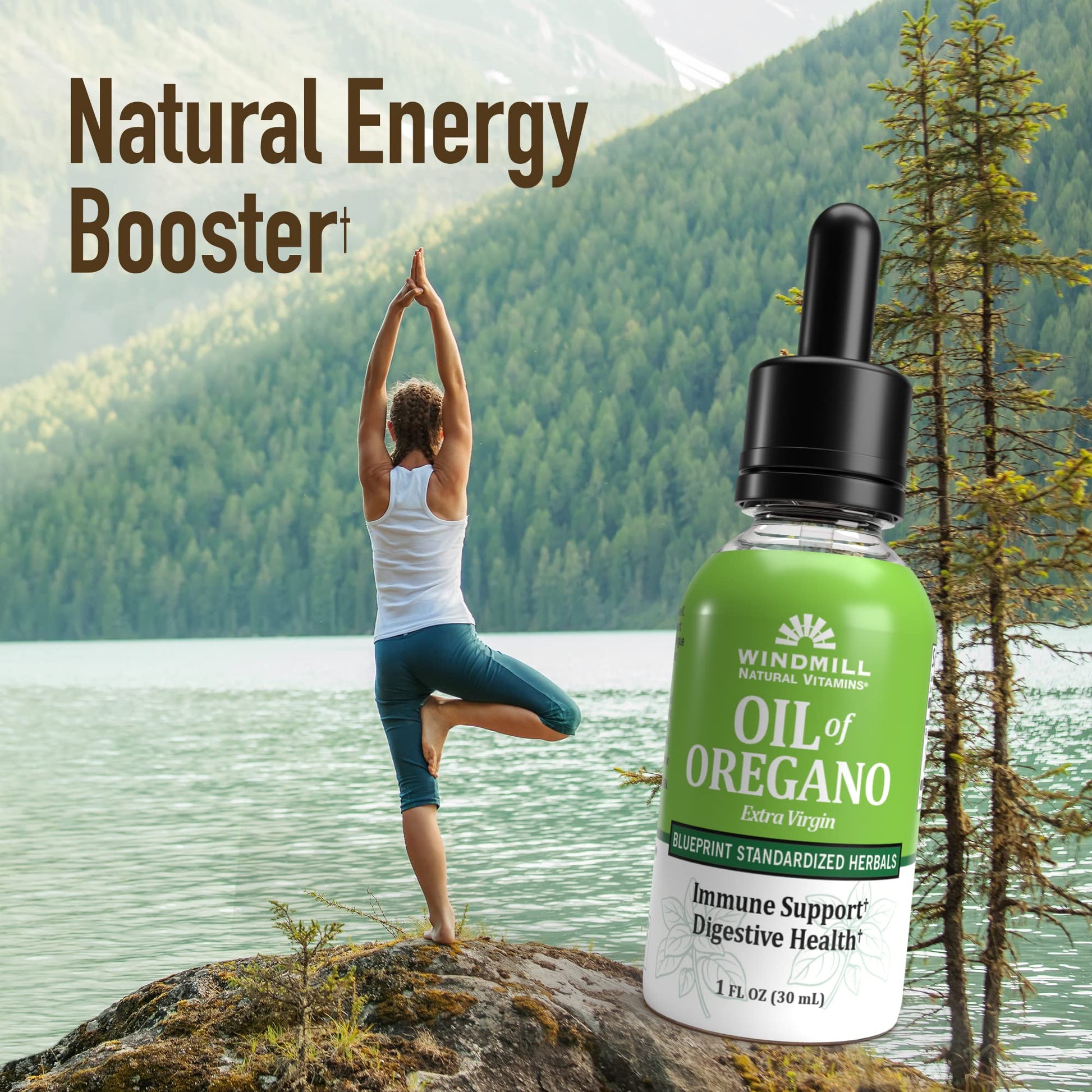 Windmill Natural Vitamins Oil of Oregano, Herbal Blend for Immune Support, Supports Digestive Health, 1 fl oz, 448 Servings - dailyvitalstore