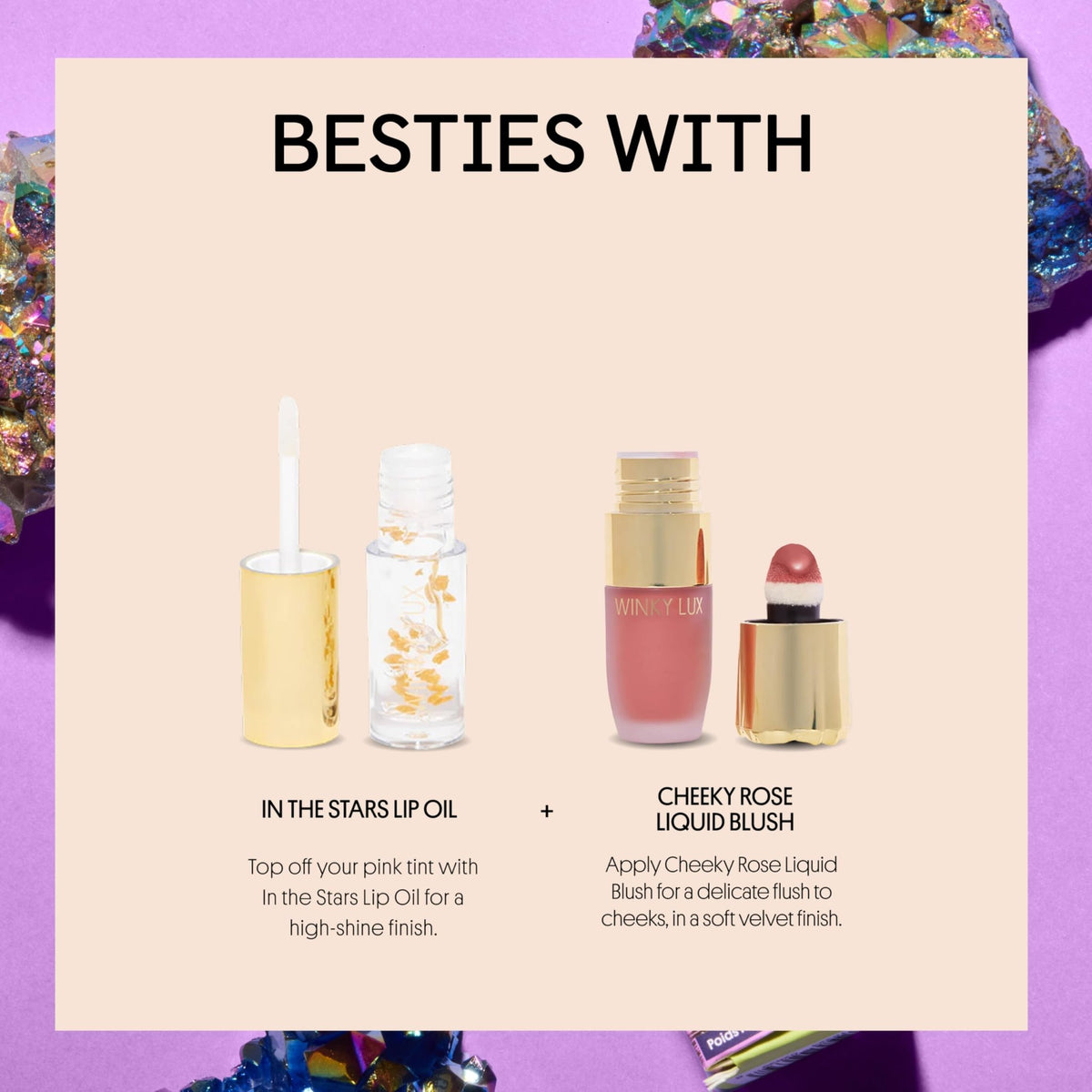 Winky Lux Aurora Glimmer Balm – Nourishing pH Lip Balm with Color Changing Mauve Tint, Hydrating Ceramides Soften and Hydrates Lips, Coconut Scent - dailyvitalstore