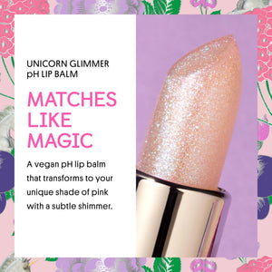 Winky Lux Unicorn Glimmer Balm -Hydrating ph Lip Balm, Natural Pink Tint with pH Color Changing, Moisturize & Soften Lips While Leaving Sheer - dailyvitalstore
