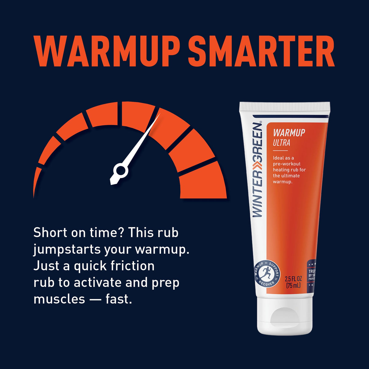 Wintergreen Muscle Warmup Lotion, 2.5 oz – Pre-Workout Heating Rub with Menthol and Capsicum, Heats and Relaxes Before Training, Body Gel for Athletes - dailyvitalstore