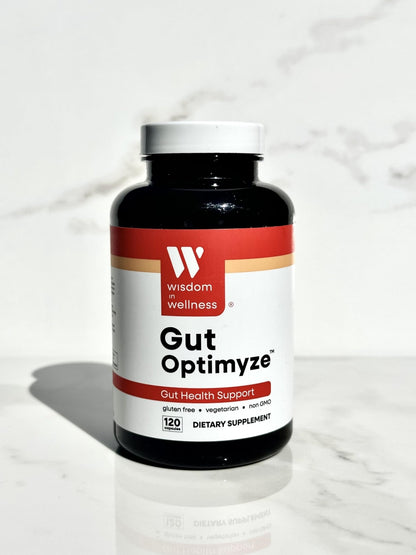 Wisdom In Wellness Gut Optimyze - 120 Digestive Health Capsules - Vitamins & Probiotics for Gut Health - Complete for Men & Women - Digestive Gut Health Pills - Healthy Gut Probiotics - dailyvitalstore
