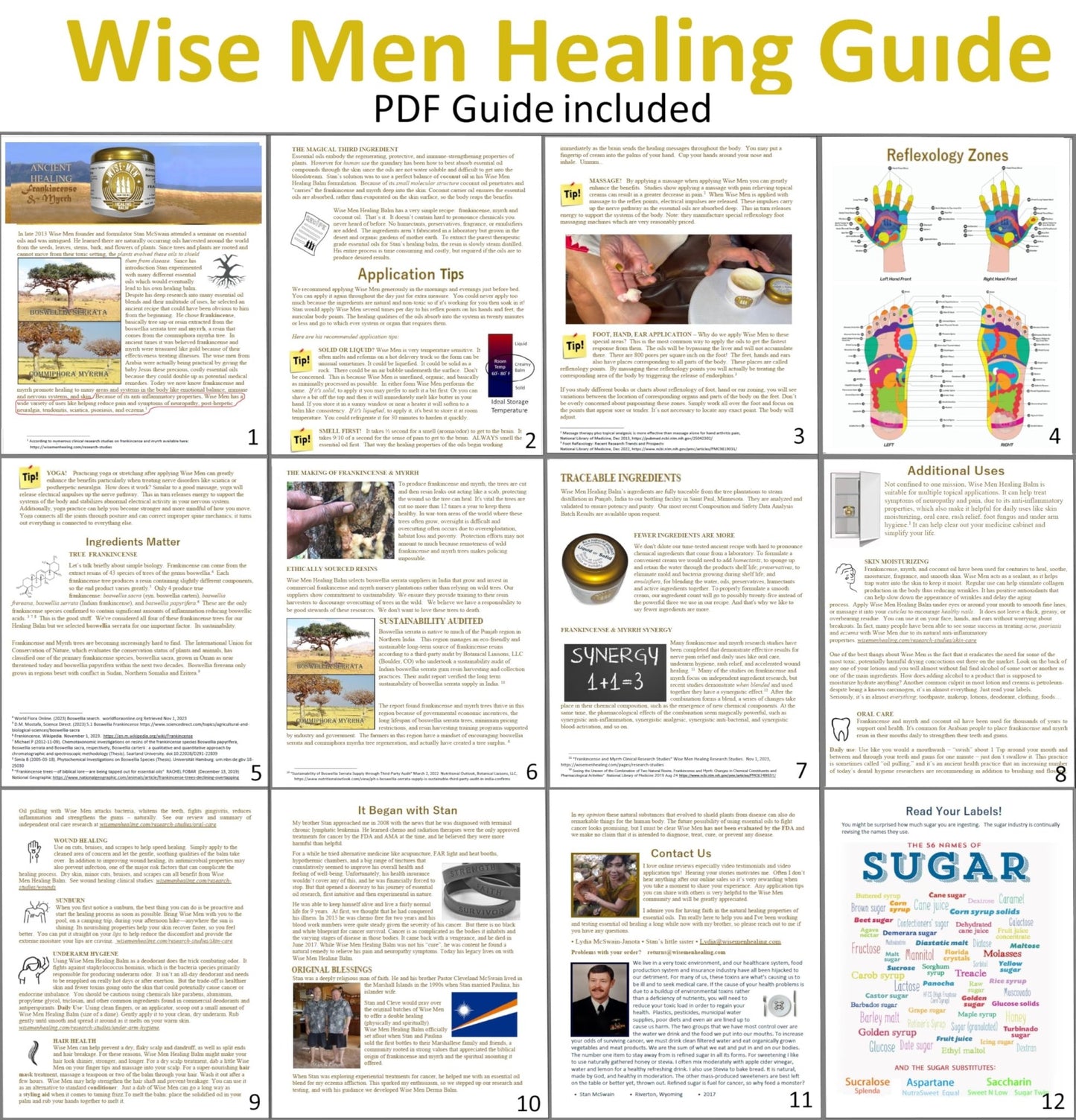 Wise Men Healing Balm with Myrrh and Frankincense Essential Oils for Soothing Nerve Relief Massage - dailyvitalstore