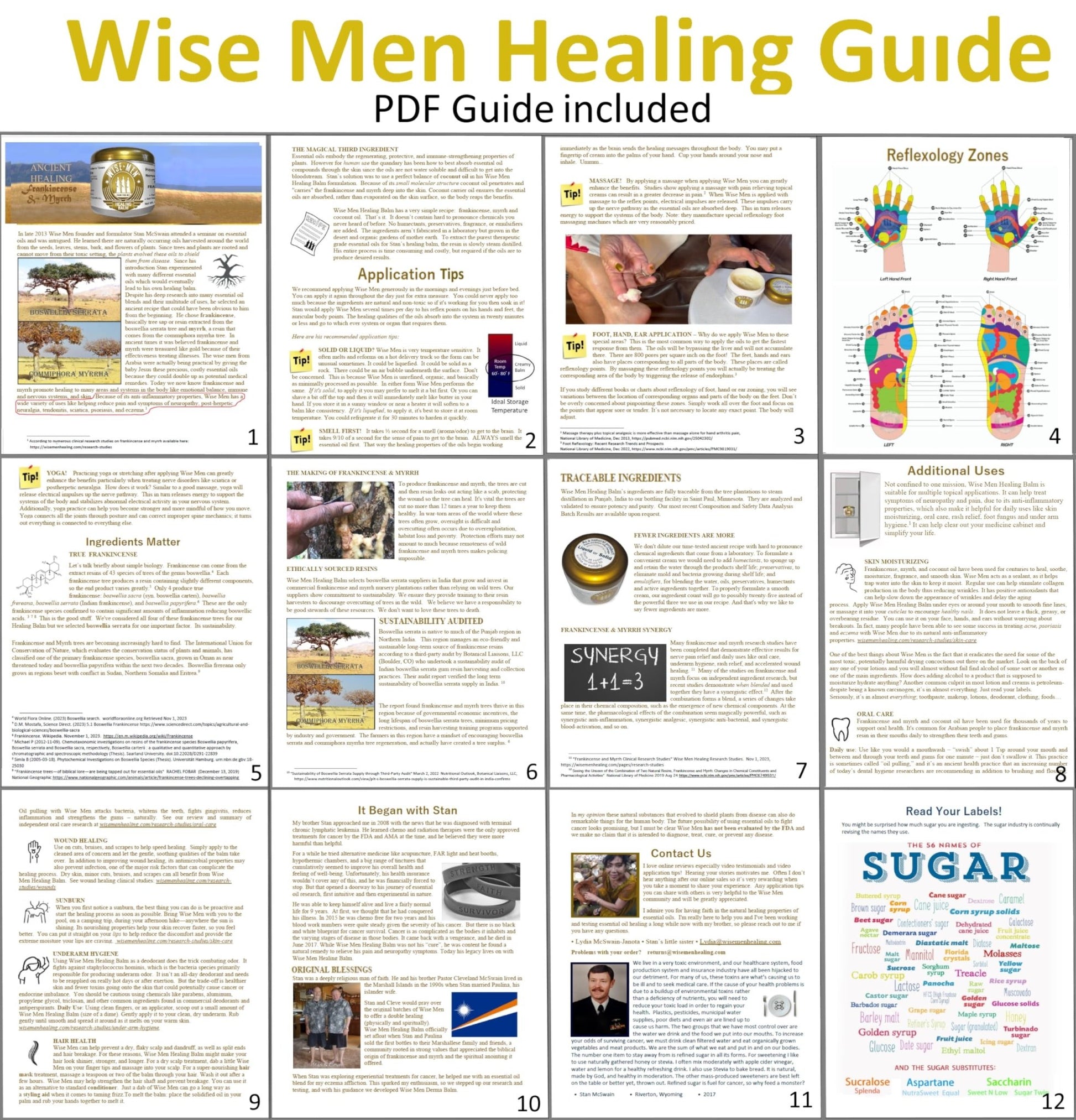 Wise Men Healing Balm with Myrrh and Frankincense Essential Oils for Soothing Nerve Relief Massage - dailyvitalstore