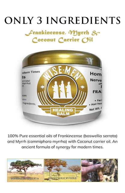 Wise Men Healing Balm with Myrrh and Frankincense Essential Oils for Soothing Nerve Relief Massage - dailyvitalstore