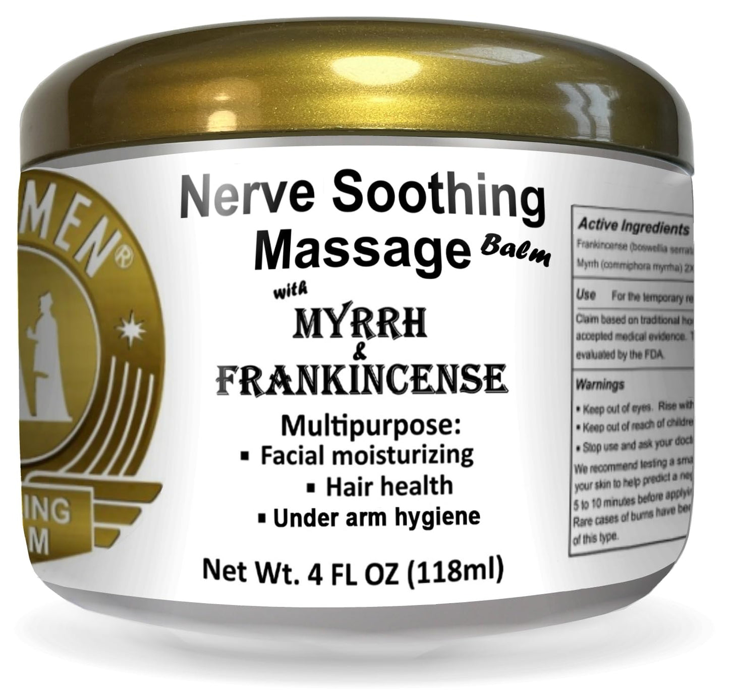 Wise Men Healing Balm with Myrrh and Frankincense Essential Oils for Soothing Nerve Relief Massage - dailyvitalstore