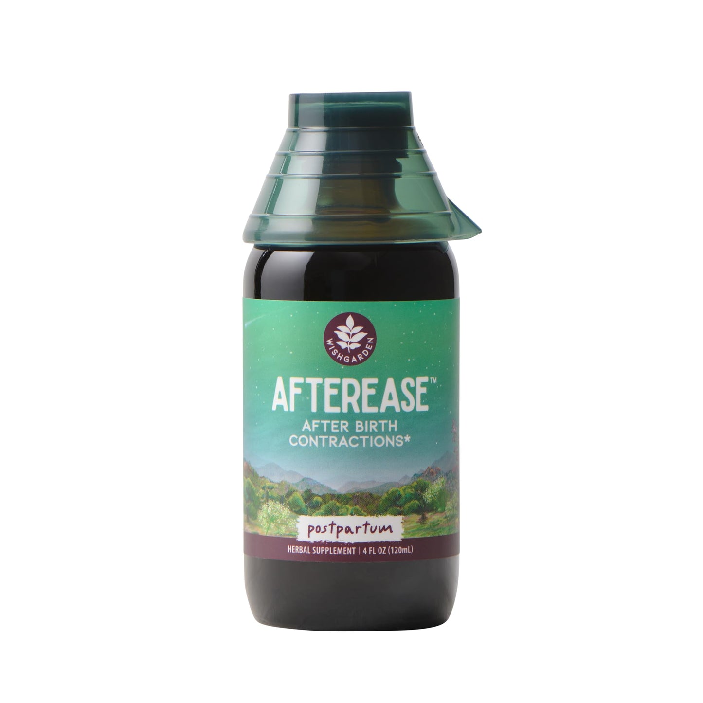 WishGarden Herbs AfterEase Drops for Postpartum Cramps & After-Birth Contractions – Liquid Herbal Supplement – Women's Postpartum Essential – 4 oz - dailyvitalstore