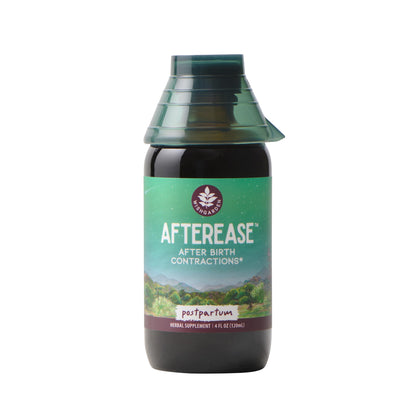 WishGarden Herbs AfterEase Drops for Postpartum Cramps & After-Birth Contractions – Liquid Herbal Supplement – Women's Postpartum Essential – 4 oz - dailyvitalstore
