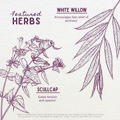 WishGarden Herbs Cranial Comfort - Plant-Based Herbal Supplement with White Willow Bark Extract, Lavender & Scullcap Supports Release of Head, Neck & Shoulders Tension, Stress & Muscle Tension, 4oz - dailyvitalstore