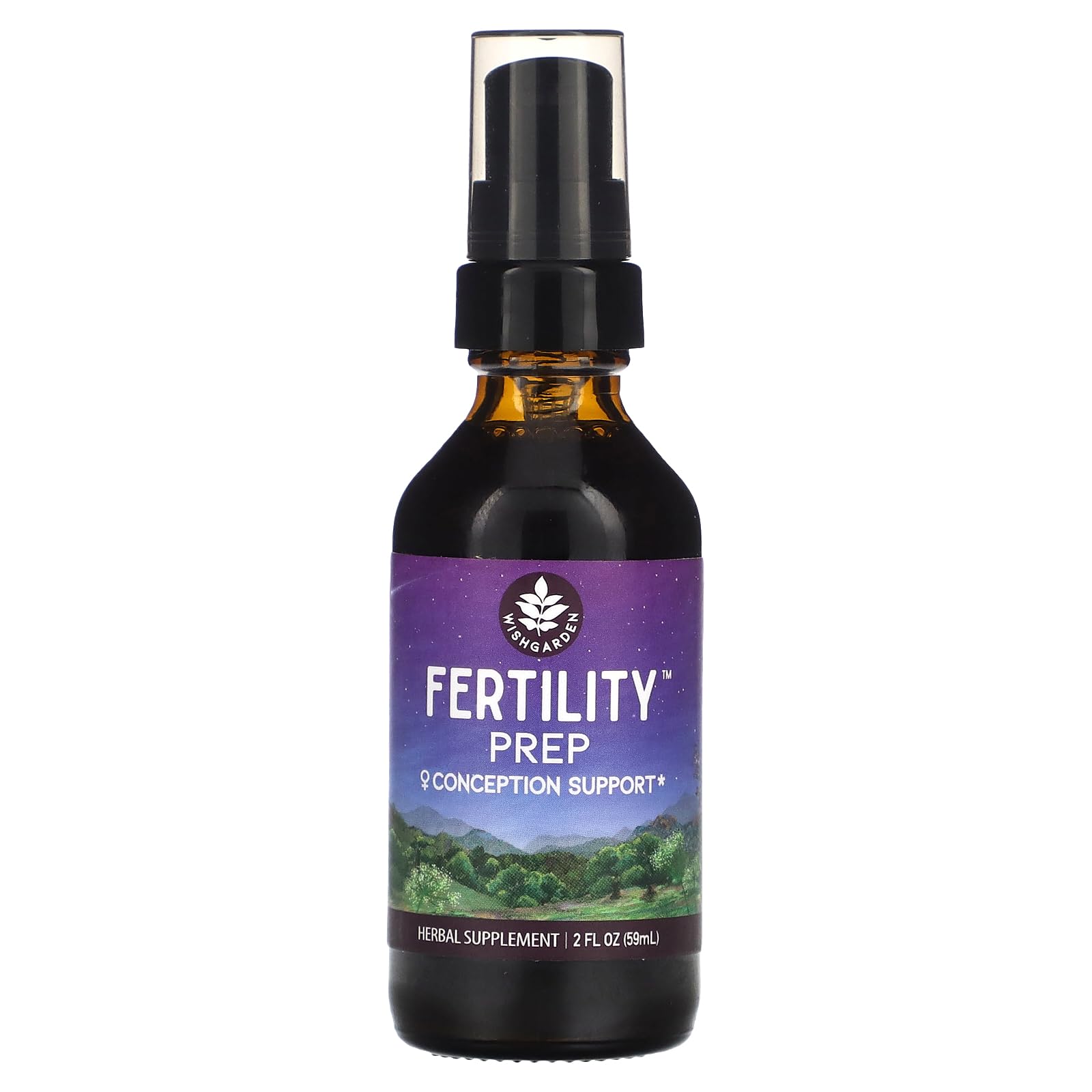 WishGarden Herbs Fertility Prep - All-Natural Fertility Herbal Supplement with Vitex, Red Maca & Raspberry Leaf, Supports Healthy Hormone Balance for Women, Optimal Uterine Health & Conception, 2oz - dailyvitalstore