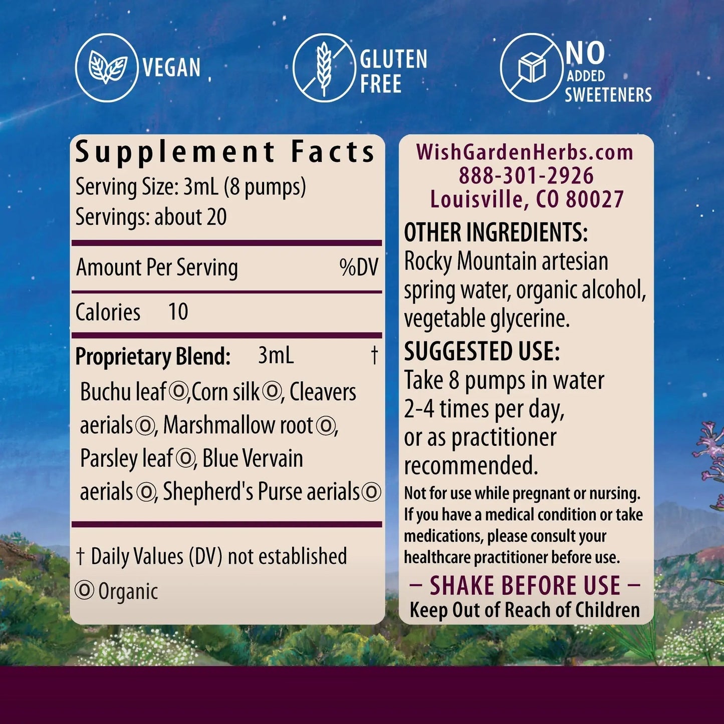 WishGarden Herbs Kidney Strength - Plant-Based Kidney Support Supplement with Buchu Leaf & Cornsilk Supports Kidney Health, Kidney Cleanse, Detox, Promotes Healthy Urinary Tract Health Function, 2oz - dailyvitalstore