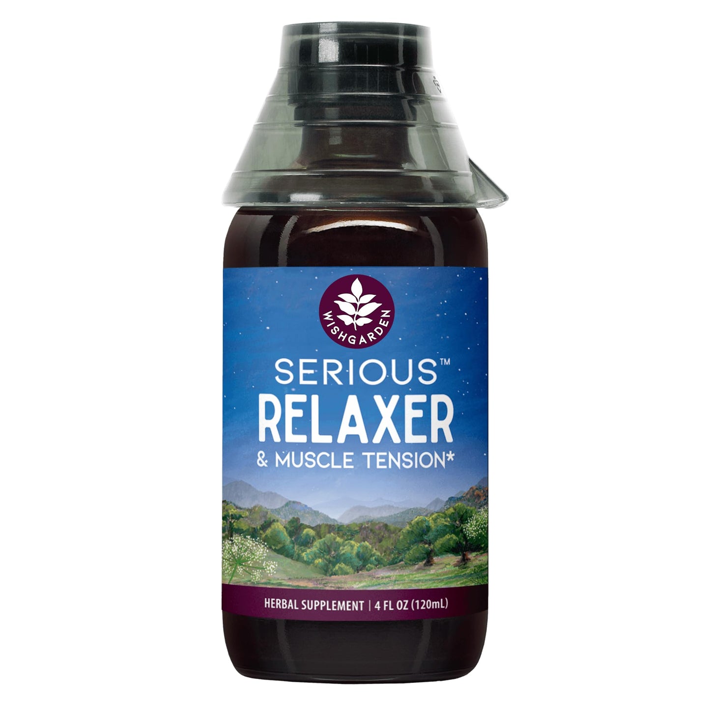 WishGarden Herbs Serious Relaxer, Liquid Herbal Muscle Relaxant with Wild Lettuce & Valerian Root, Eases Neck & Shoulder Tension, Tense Muscles, Muscle Spasms & Restless Legs, Non-GMO, Vegan, 4oz - dailyvitalstore