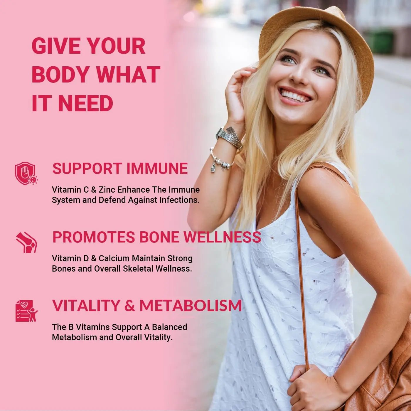 Wiszeen Sugar Free Methylated Multivitamin for Women Gummies, Biotin, Collagen, Calcium, Magnesium, Inositol, Folate, Iron, Vitamin A, C, D, E - dailyvitalstore