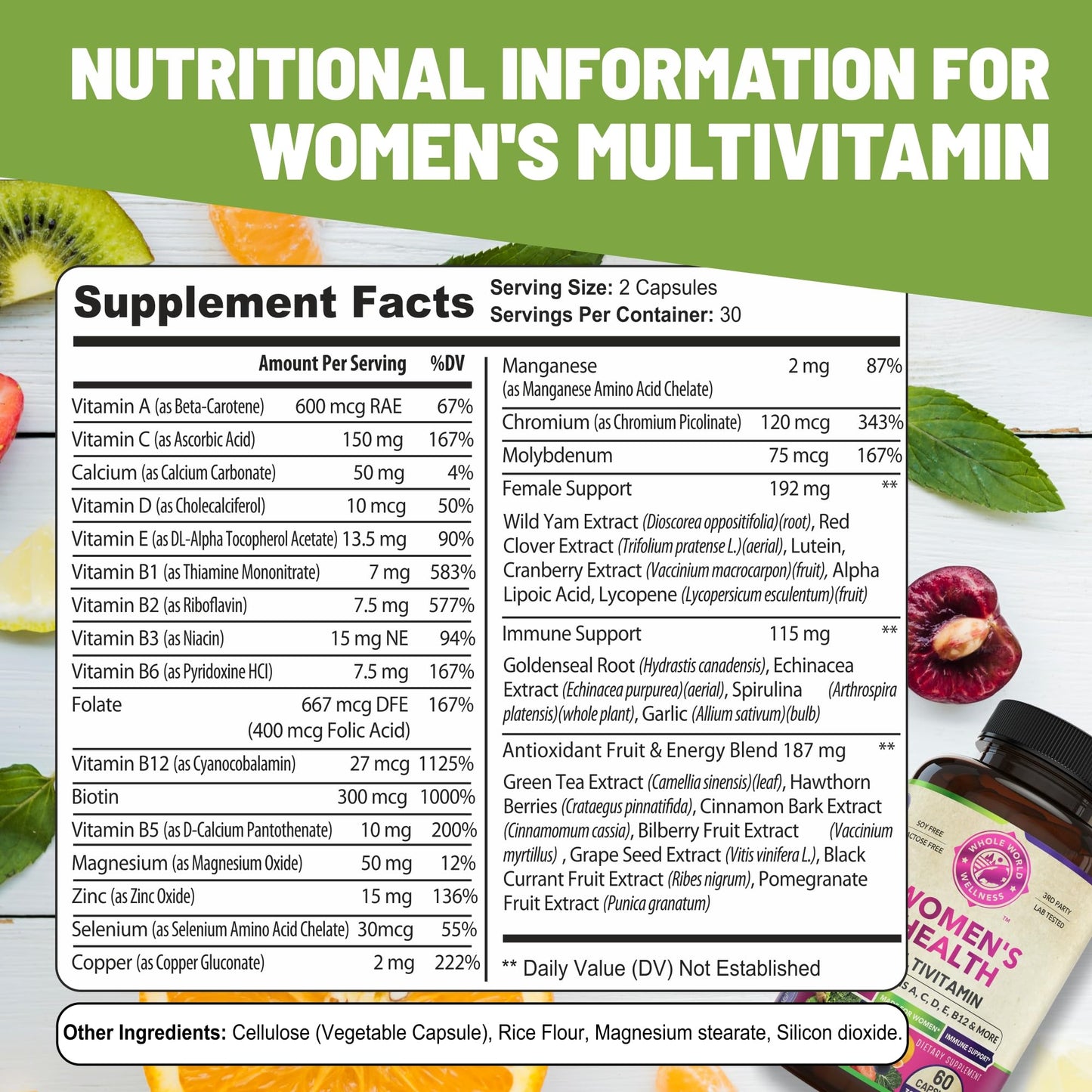 Womens Daily Multivitamins & Mens Daily Multivitamins Bundle (One Bottle Each) - Supports Holistic Wellness, Including Energy & Focus. Multivitamin & Multimineral Blend. Made in The USA. - dailyvitalstore