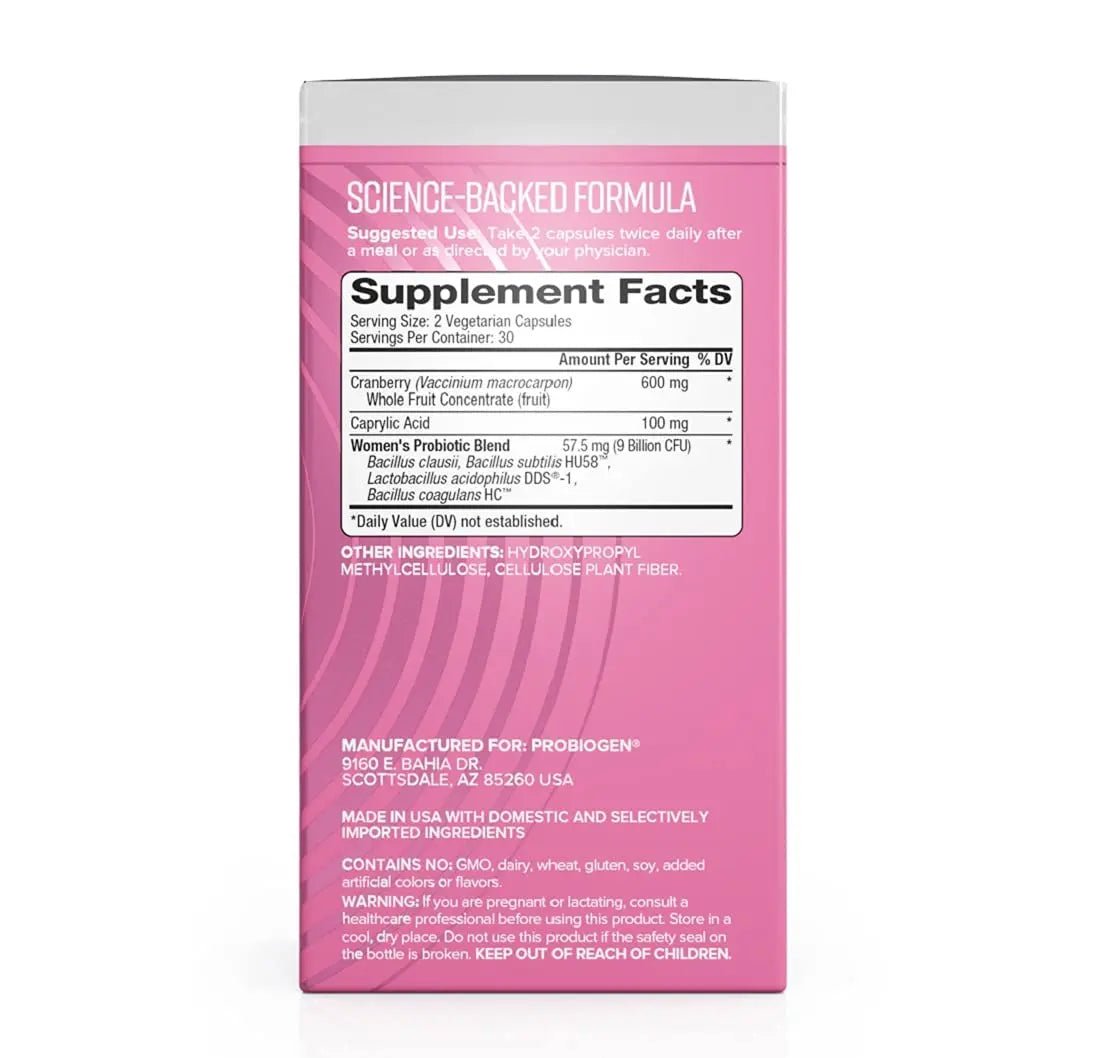 Women’s Daily Probiotic Supplement – Vitality Probiotic with Smart Spore Technology, Lactobacillus Cultures, Gut & Vaginal Health Support, Gluten-Free, Non-GMO - 60 Capsules - dailyvitalstore