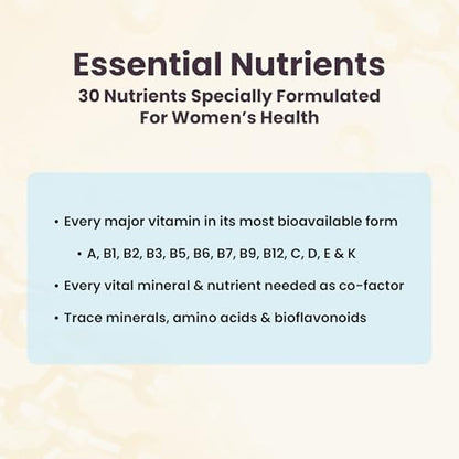Women's Health Network Essential Nutrients – Daily Multivitamin for Energy, Healthy Aging & Immune Support, Folate as Quatrefolic®, a Patented Natural Form of 5-MTHF - dailyvitalstore