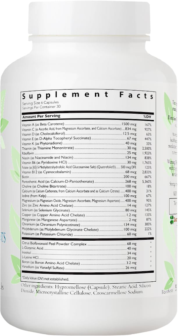 Women's Health Network Essential Nutrients – Daily Multivitamin for Energy, Healthy Aging & Immune Support, Folate as Quatrefolic®, a Patented Natural Form of 5-MTHF - dailyvitalstore