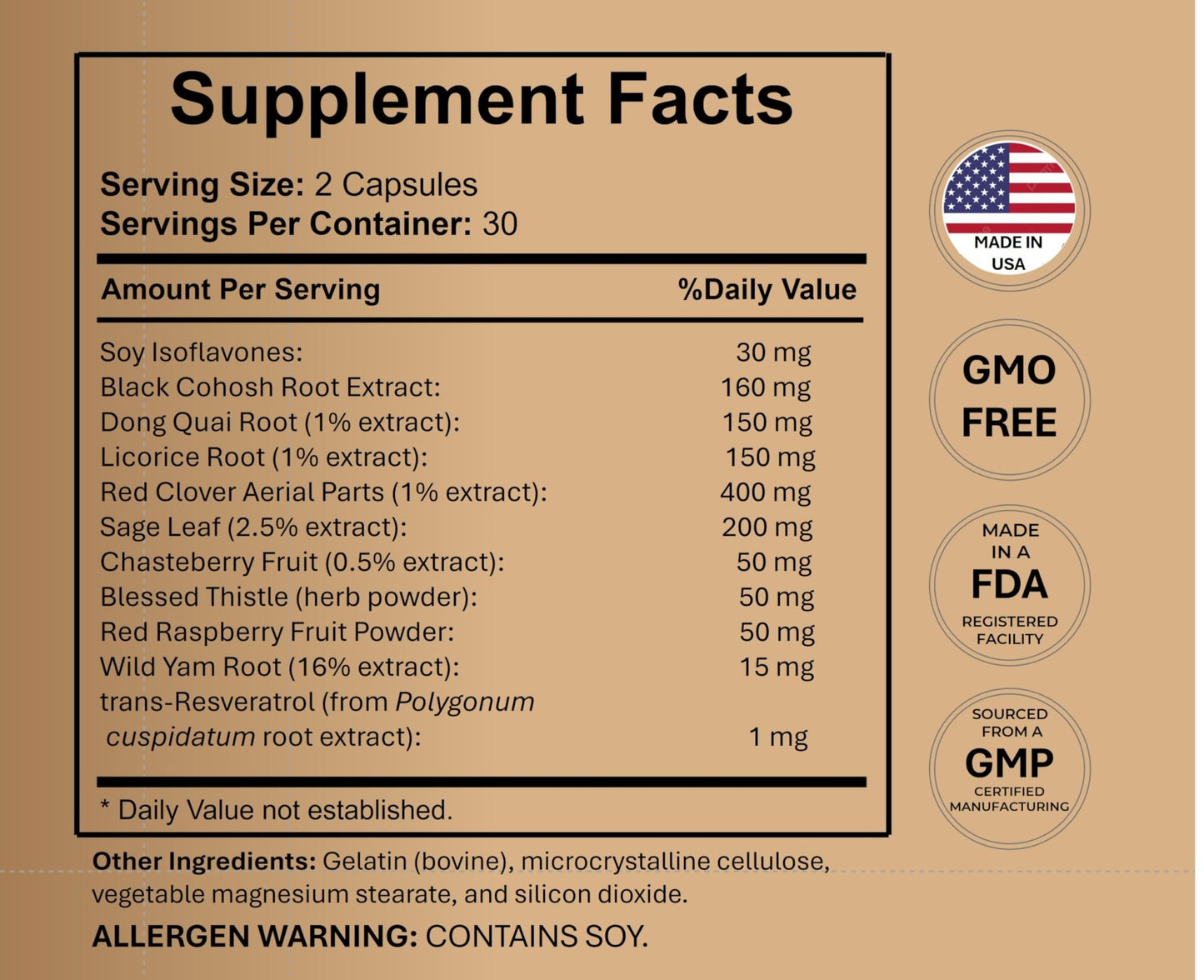 Women’s Hormonal Balance Supplement – Menopause & PMS Support – Mood, Energy & Cycle Regulation – Botanical Formula – 60 Capsules - dailyvitalstore