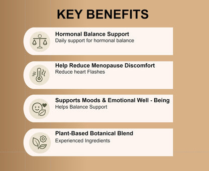 Women’s Hormonal Balance Supplement – Menopause & PMS Support – Mood, Energy & Cycle Regulation – Botanical Formula – 60 Capsules - dailyvitalstore