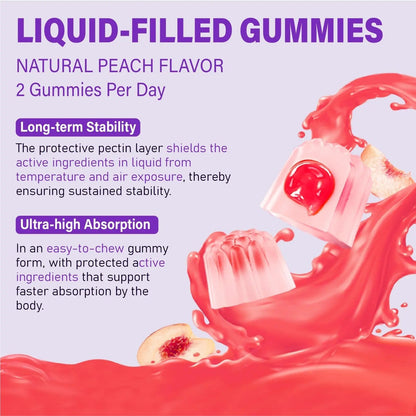 Womens Multivitamin Gummy 50 and Over - Chewable Multi Vitamin A, C, D3, E, K2 & B Complex, Folate, Biotin, Calcium, Magnesium - dailyvitalstore