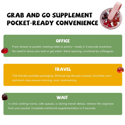 Women's Multivitamin Gummy Pack, 3 Support for Hair Skin Nails Sleep Daily Health, Vitamins A, D, C, E, Biotin, Ashwagandha - dailyvitalstore