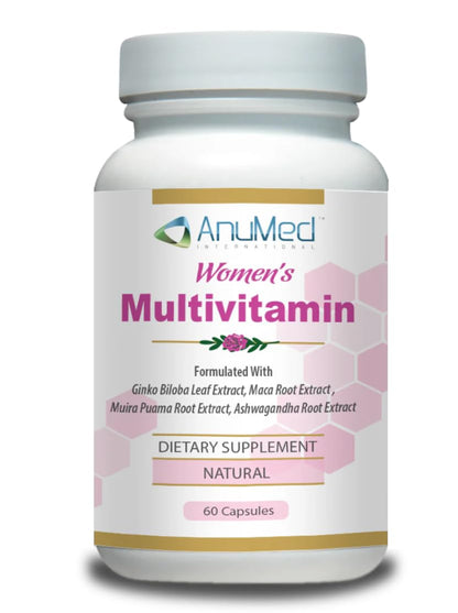 Women’s Multivitamin with Iron, Vitamin D3, Magnesium, B-Complex & Herbal Support – 60 Capsules – Energy, Hormone Balance, Heart Health – AnuMed - dailyvitalstore