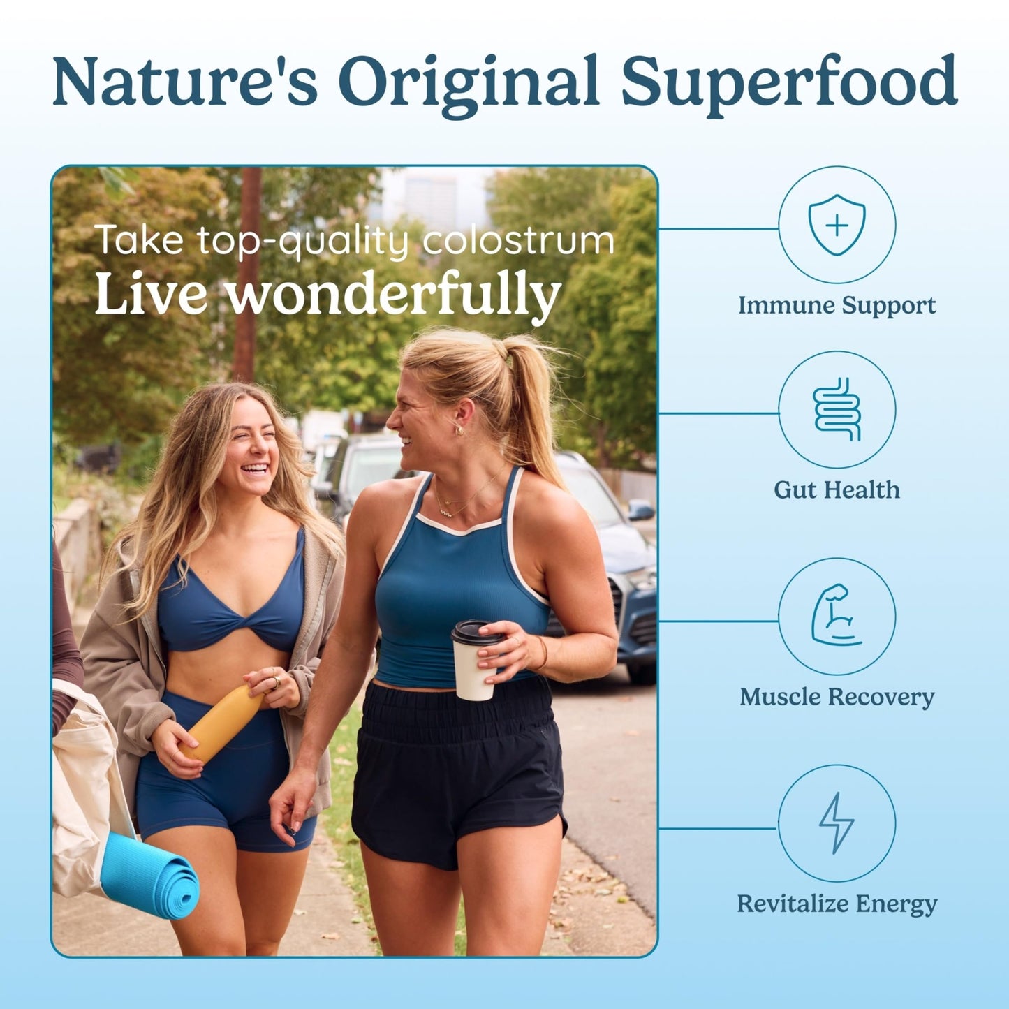 WONDERCOW Colostrum Capsules Supplement for Gut Health, Immune Support & Wellness | Natural IgG Pure Whole Bovine - dailyvitalstore