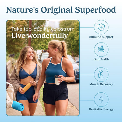 WONDERCOW Colostrum Capsules Supplement for Gut Health, Immune Support & Wellness | Natural IgG Pure Whole Bovine - dailyvitalstore