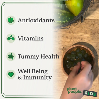WonderGreens Kids Super Veggie Gummies – Sugar-Free, Allergen-Free Multivitamin for Picky Eaters with Probiotics – Tummy & Immune Support - dailyvitalstore