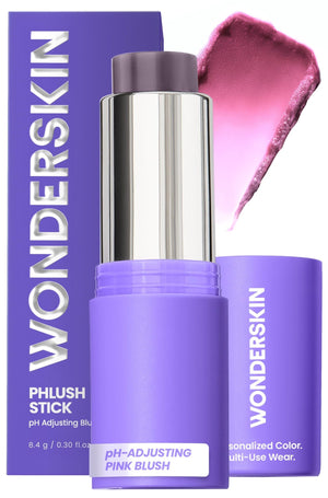 Wonderskin Cream Blush Stick pH-Activated - pHlush Stick Multi-Use, Blush for Cheeks and Lips, Cooling Nourishing Color-Adjusting Makeup - dailyvitalstore