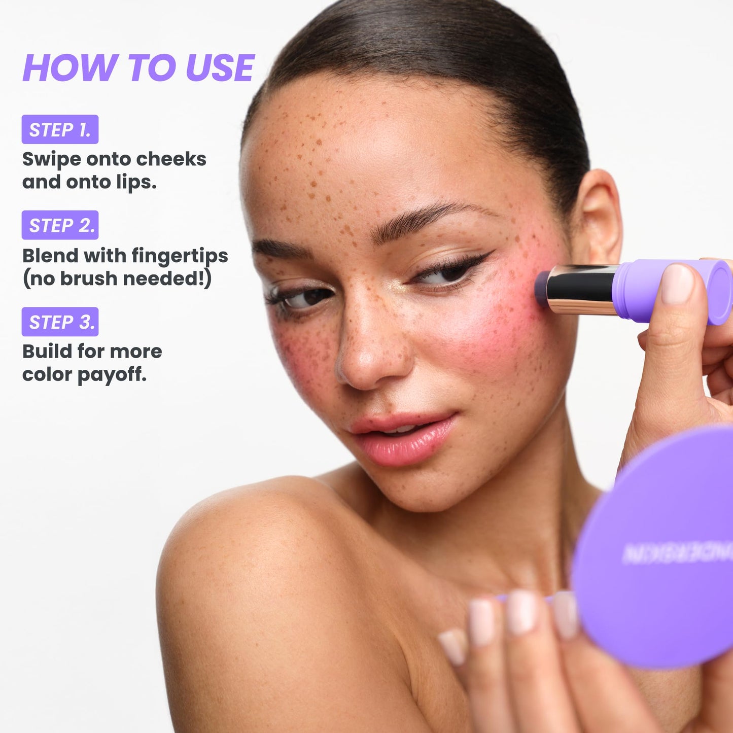 Wonderskin Cream Blush Stick pH-Activated - pHlush Stick Multi-Use, Blush for Cheeks and Lips, Cooling Nourishing Color-Adjusting Makeup - dailyvitalstore