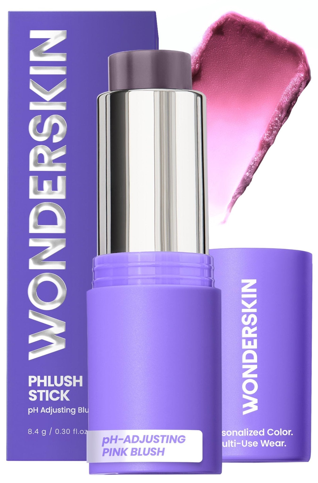 Wonderskin Cream Blush Stick pH-Activated - pHlush Stick Multi-Use, Blush for Cheeks and Lips, Cooling Nourishing Color-Adjusting Makeup - dailyvitalstore