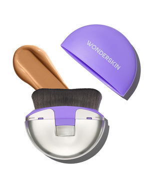 Wonderskin Dial-It-Up Brush – Adjustable 3-in-1 Makeup Brush for Foundation, Powder & Creams – Sheer to Full Coverage – Ergonomic Precision Design - dailyvitalstore
