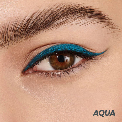 Wonderskin Eyeliner Pencil, 1440 Longwear Blue Eyeliner Pencil - Waterproof, Sharpenable & Smudge Proof (Aqua) - dailyvitalstore