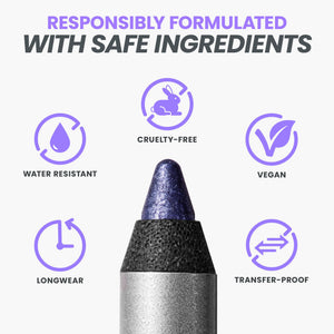Wonderskin Eyeliner Pencil, 1440 Longwear Blue Purple Eyeliner Pencil - Waterproof, Sharpenable & Smudge Proof - dailyvitalstore