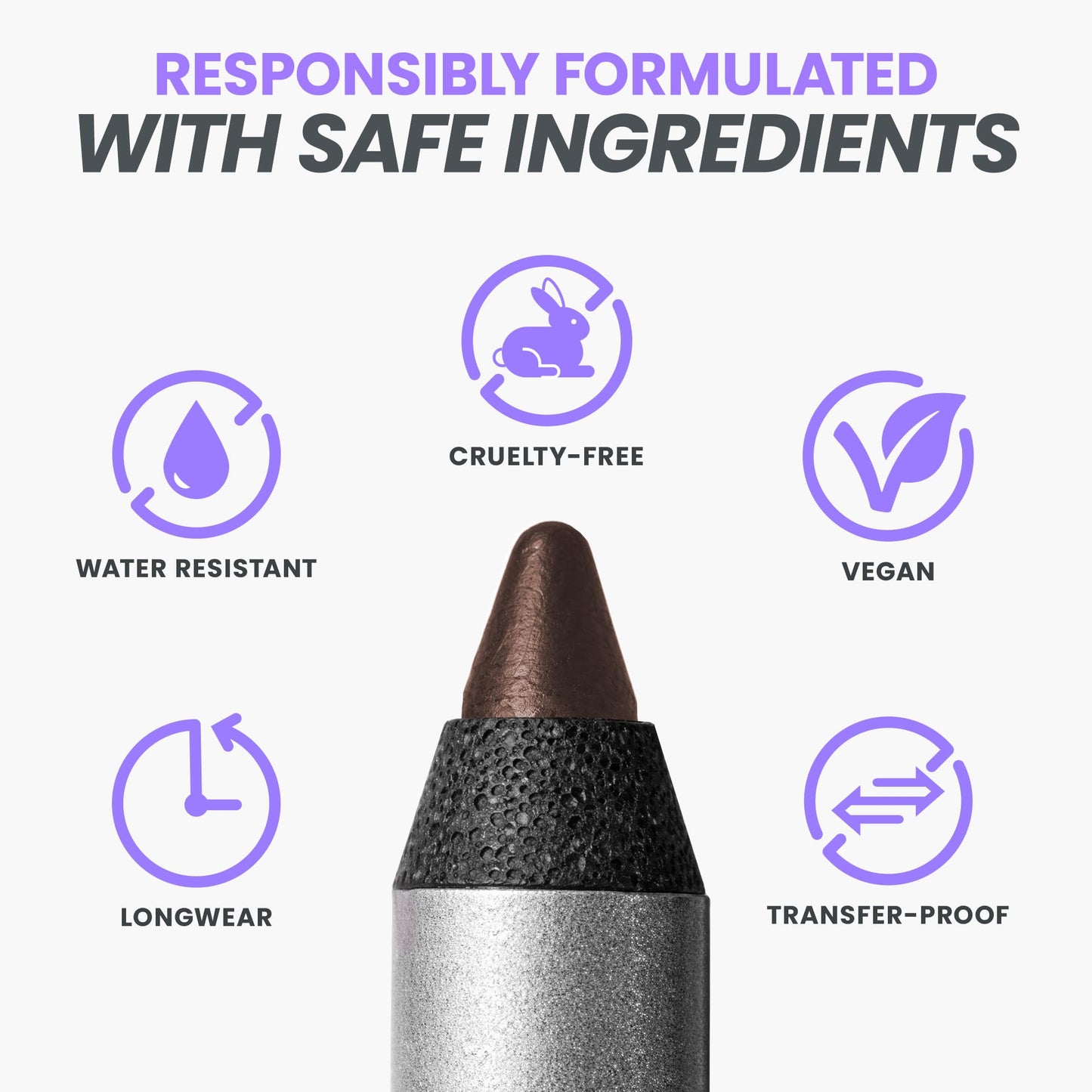 Wonderskin Eyeliner Pencil, 1440 Longwear Brown Eyeliner Pencil - Waterproof, Sharpenable & Smudge Proof (Kalamata) - dailyvitalstore