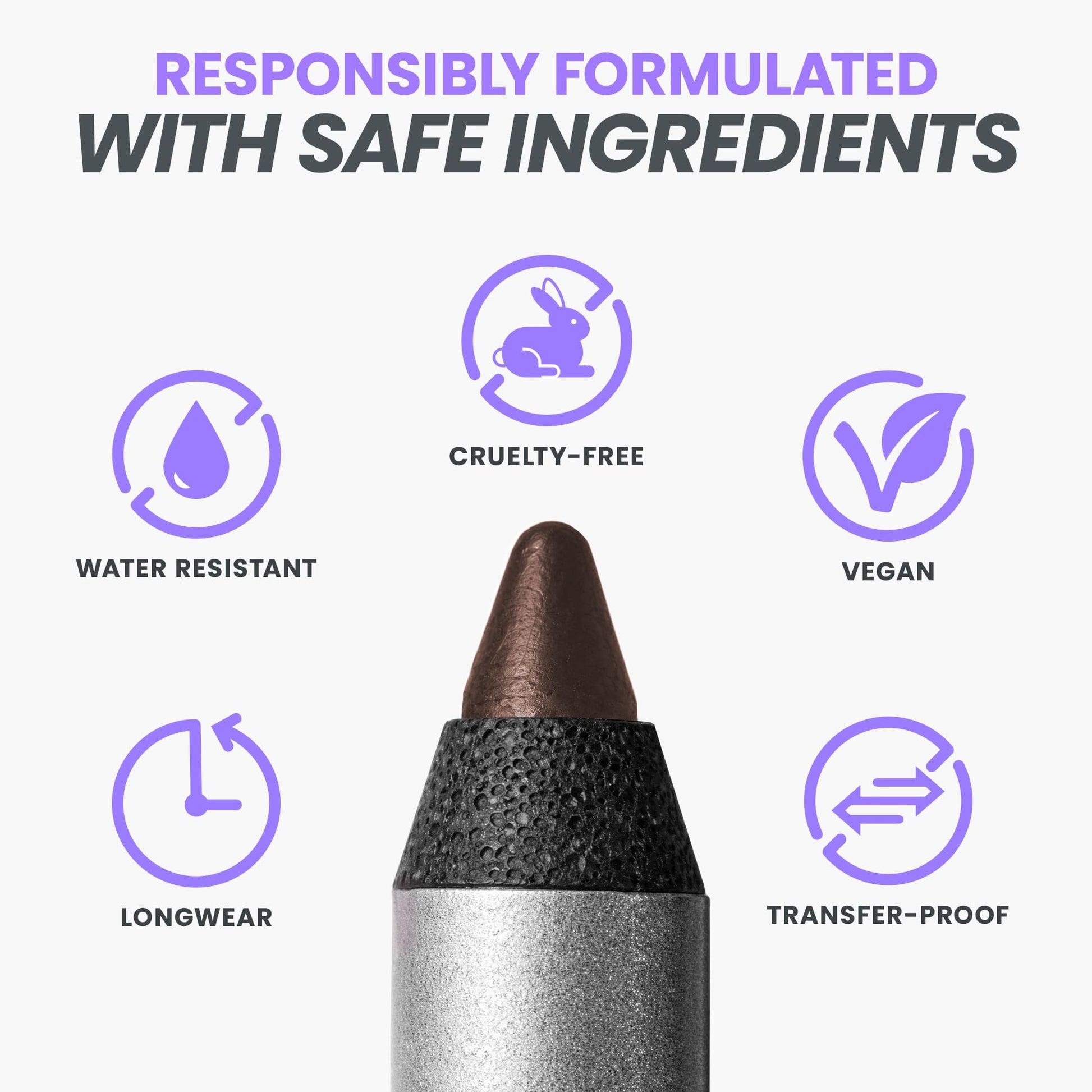 Wonderskin Eyeliner Pencil, 1440 Longwear Brown Eyeliner Pencil - Waterproof, Sharpenable & Smudge Proof (Kalamata) - dailyvitalstore