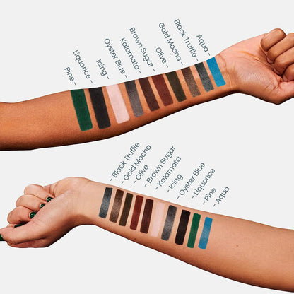 Wonderskin Eyeliner Pencil, 1440 Longwear Green Eyeliner Pencil - Waterproof, Sharpenable & Smudge Proof (Pine) - dailyvitalstore