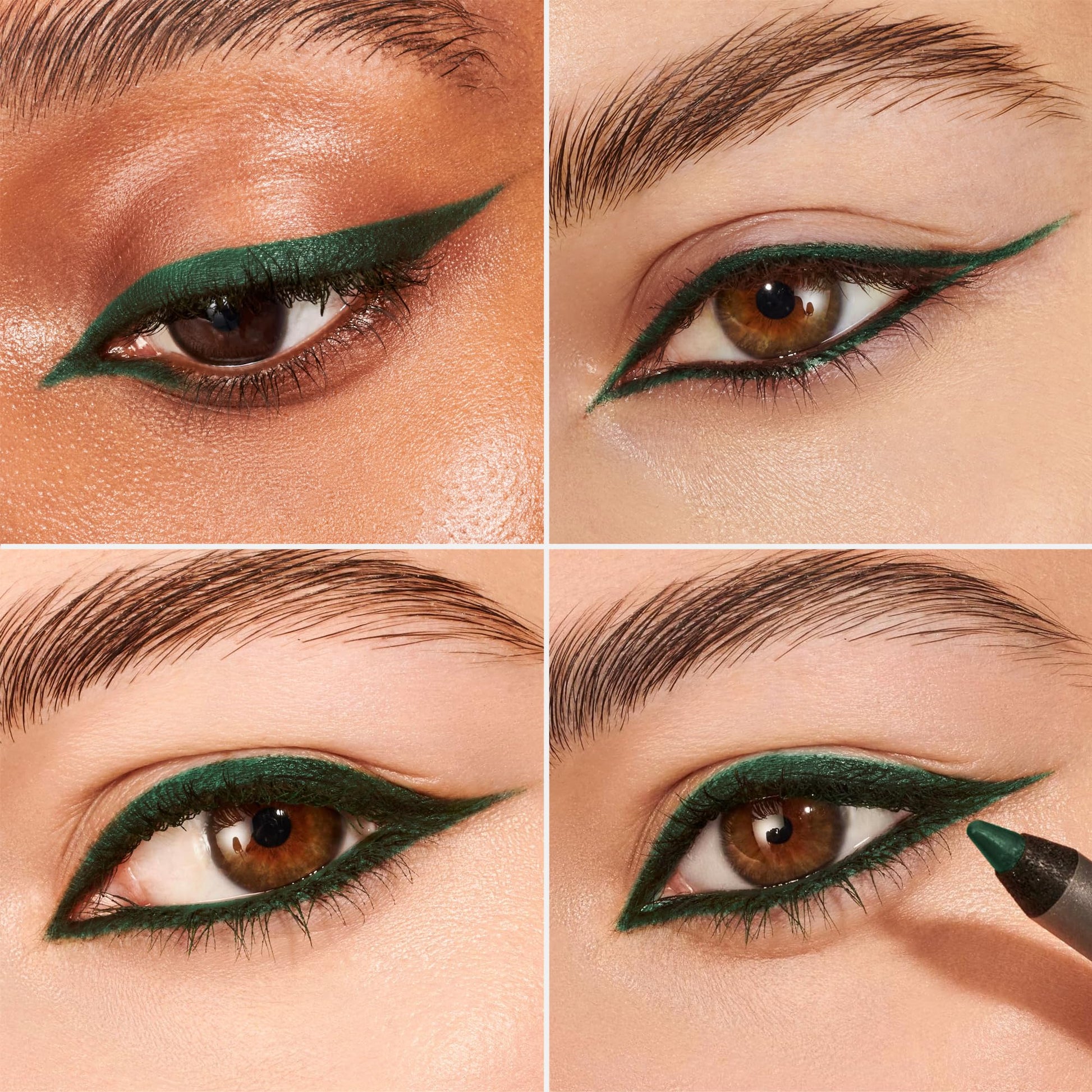 Wonderskin Eyeliner Pencil, 1440 Longwear Green Eyeliner Pencil - Waterproof, Sharpenable & Smudge Proof (Pine) - dailyvitalstore
