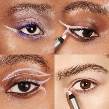 Wonderskin Eyeliner Pencil, 1440 Longwear Pink Eyeliner Pencil - Waterproof, Sharpenable & Smudge Proof (Icing) - dailyvitalstore