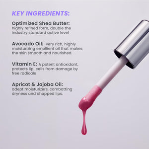 Wonderskin Lip Oil Rehab Serum - Tinted Lip Oil, Hydrating, Moisturizing, and Non-Sticky Deep Red Tint Serum for Dry Lips (Honey) - dailyvitalstore