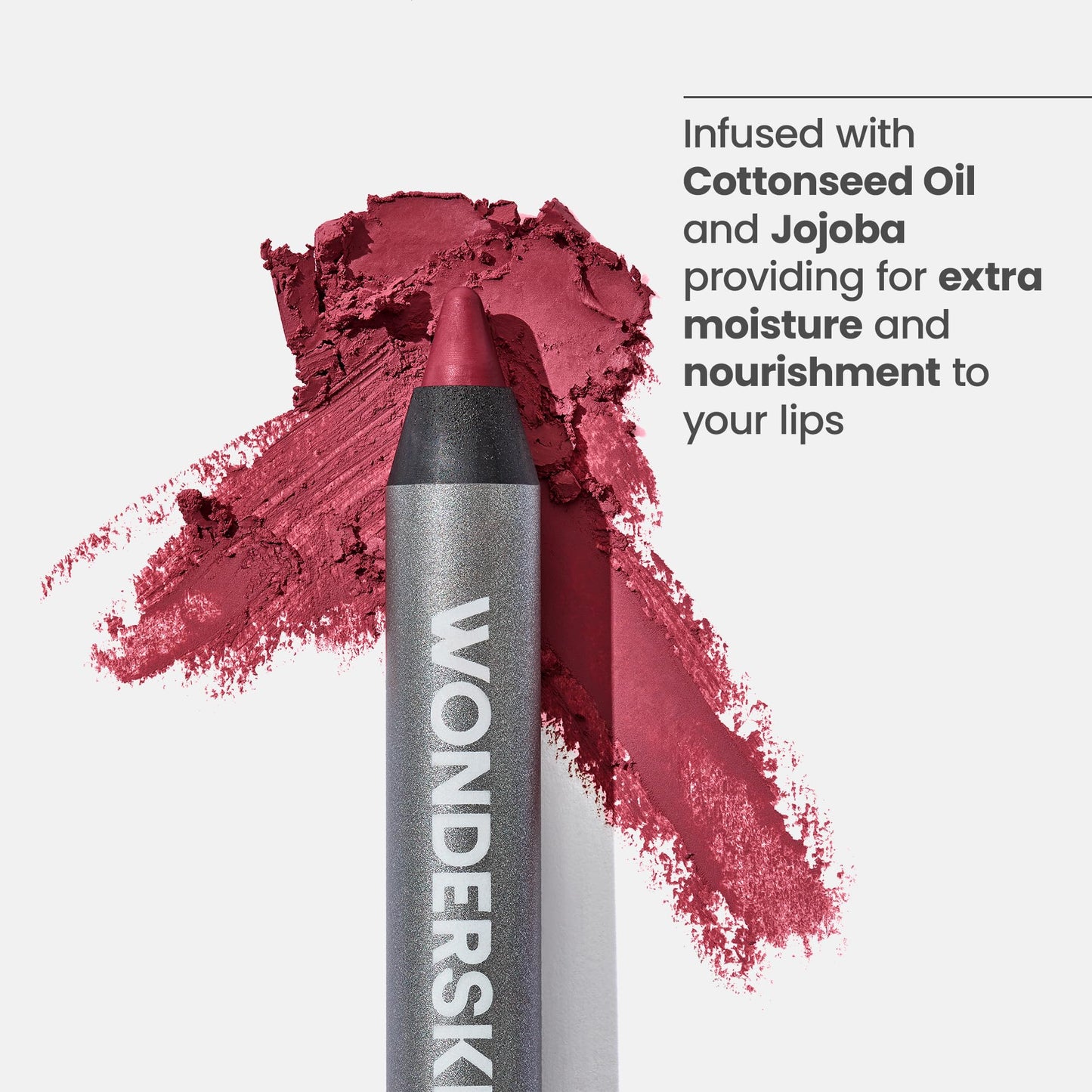 Wonderskin Lipliner Pencil - 360 Contour Lipliner, Long Lasting, Sharpenable, Waterproof and Transfer-Proof Nude Lip Liner Pencil (Rosewood) - dailyvitalstore