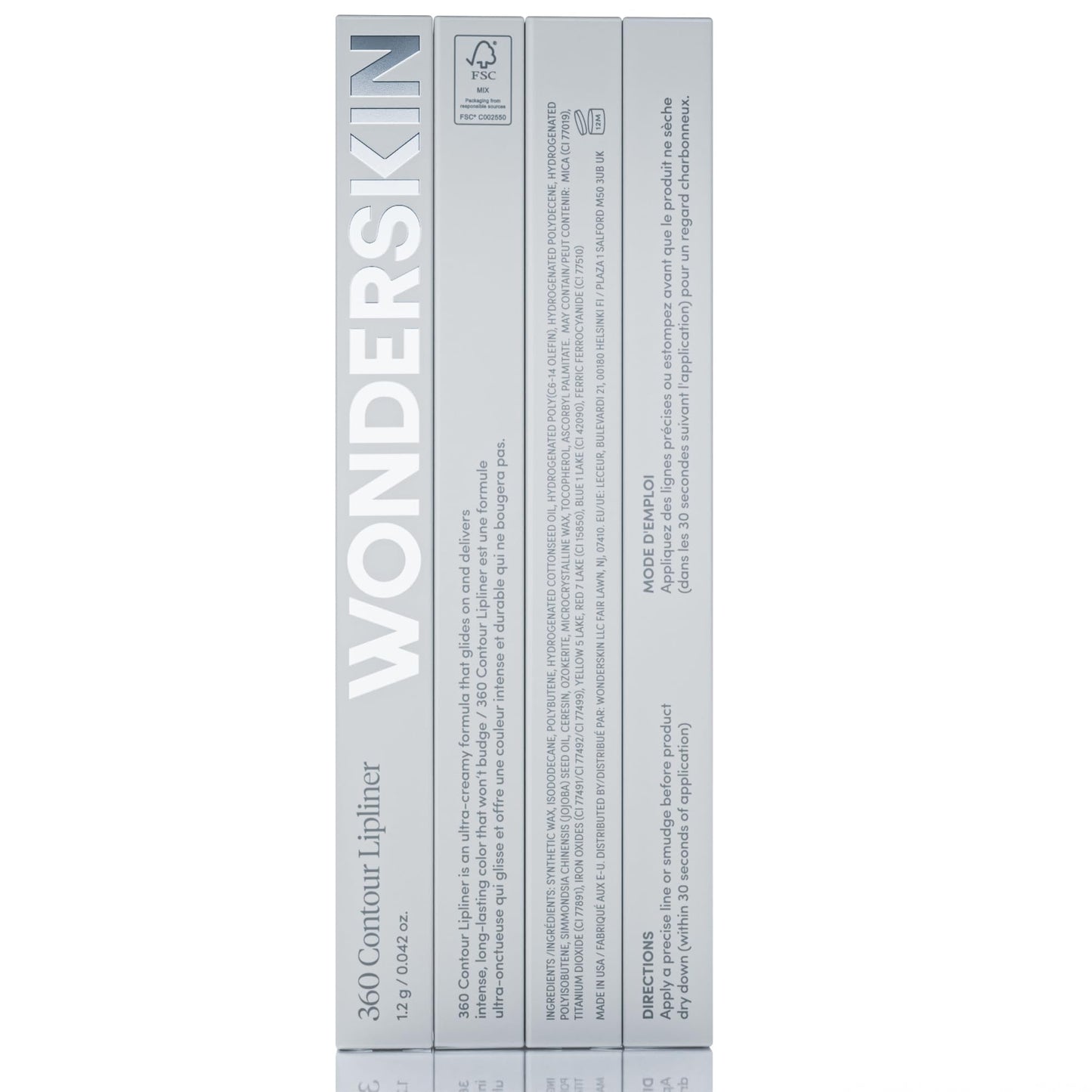 Wonderskin Lipliner Pencil - 360 Contour Lipliner, Long Lasting, Sharpenable, Waterproof and Transfer-Proof Nude Lip Liner Pencil (Rosewood) - dailyvitalstore