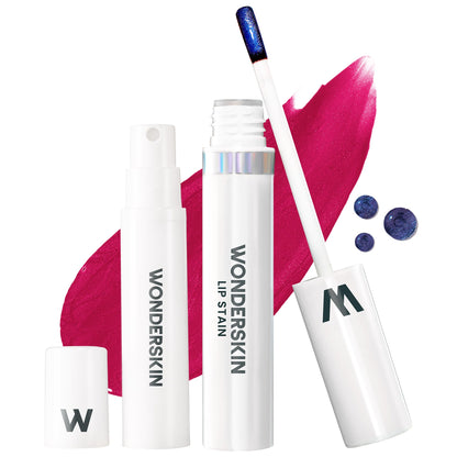 Wonderskin Wonder Blading All Day Lip Stain Peel Off Masque and Reveal Kit - Long Lasting, Waterproof Pink Lip Tint, Transfer Proof Natural Makeup Stain Kit (Darling) - dailyvitalstore