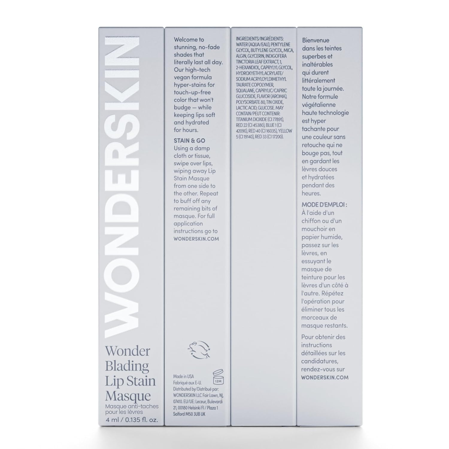 Wonderskin Wonder Blading All Day Lip Stain Peel Off Masque and Reveal Kit - Long Lasting, Waterproof Pink Lip Tint, Transfer Proof Natural Makeup Stain Kit (Darling) - dailyvitalstore
