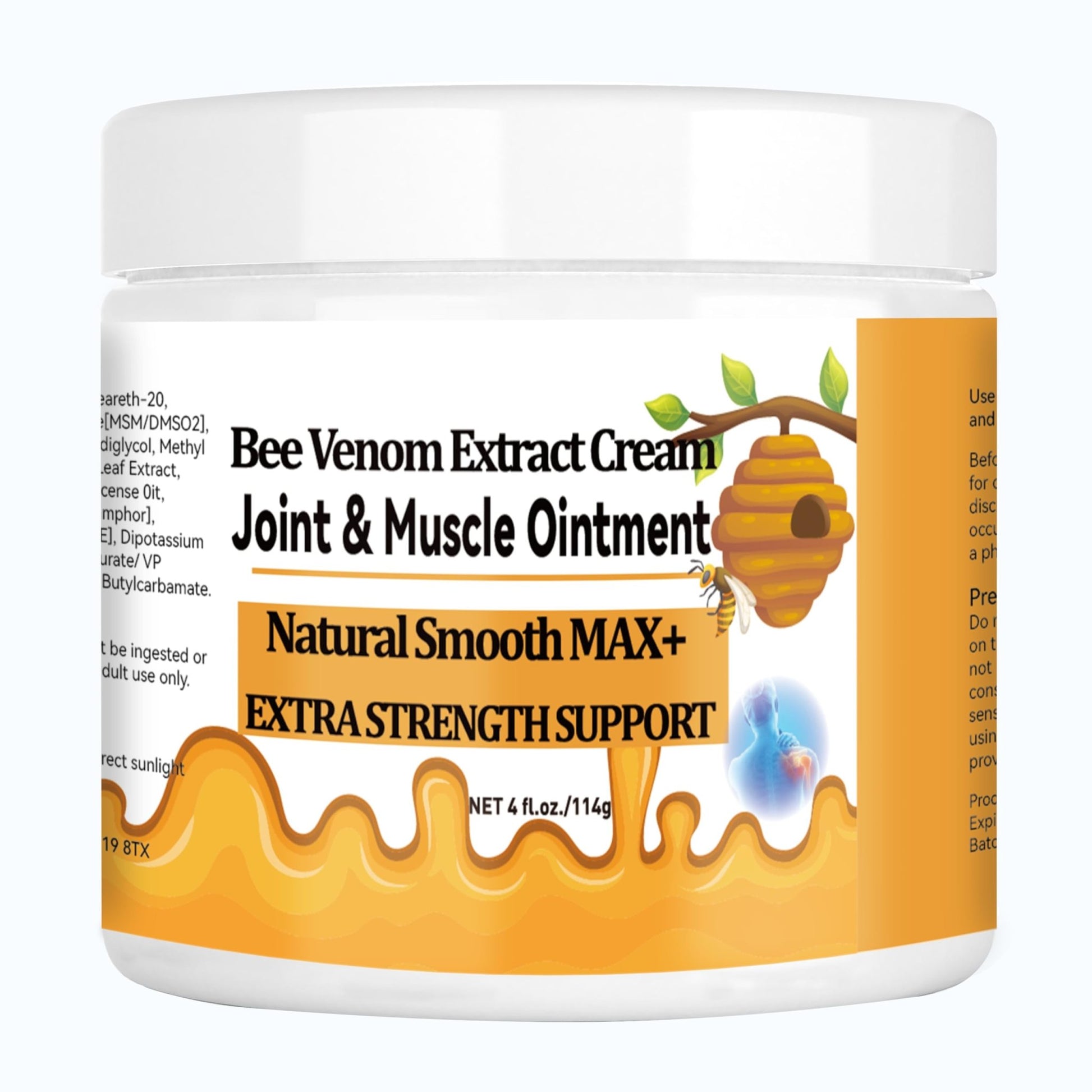 WONDROUSZ Bee Venom Joint Cream, Extra Strength Muscle & Bone Soothing Ointment, for Shoulder, Back, Neck, Hands, Feet, Leg, Knees, Ankle, Arthritis, Meniscus, for Adults, Seniors - dailyvitalstore