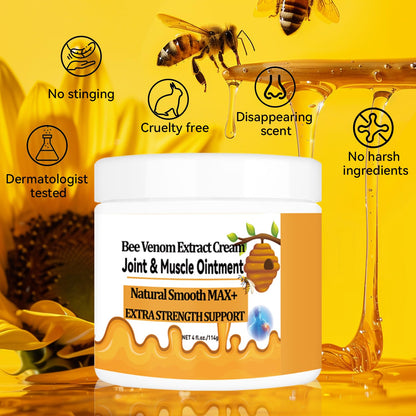 WONDROUSZ Bee Venom Joint Cream, Extra Strength Muscle & Bone Soothing Ointment, for Shoulder, Back, Neck, Hands, Feet, Leg, Knees, Ankle, Arthritis, Meniscus, for Adults, Seniors - dailyvitalstore
