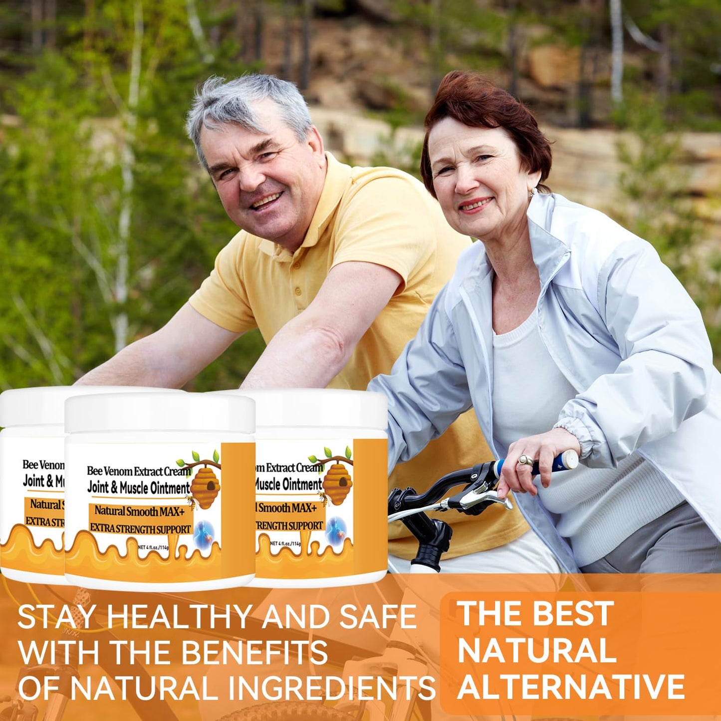 WONDROUSZ Bee Venom Joint Cream, Extra Strength Muscle & Bone Soothing Ointment, for Shoulder, Back, Neck, Hands, Feet, Leg, Knees, Ankle, Arthritis, Meniscus, for Adults, Seniors - dailyvitalstore