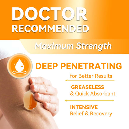 WONDROUSZ Bee Venom Joint Cream, Extra Strength Muscle & Bone Soothing Ointment, for Shoulder, Back, Neck, Hands, Feet, Leg, Knees, Ankle, Arthritis, Meniscus, for Adults, Seniors - dailyvitalstore