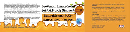 WONDROUSZ Bee Venom Joint Cream, Extra Strength Muscle & Bone Soothing Ointment, for Shoulder, Back, Neck, Hands, Feet, Leg, Knees, Ankle, Arthritis, Meniscus, for Adults, Seniors - dailyvitalstore