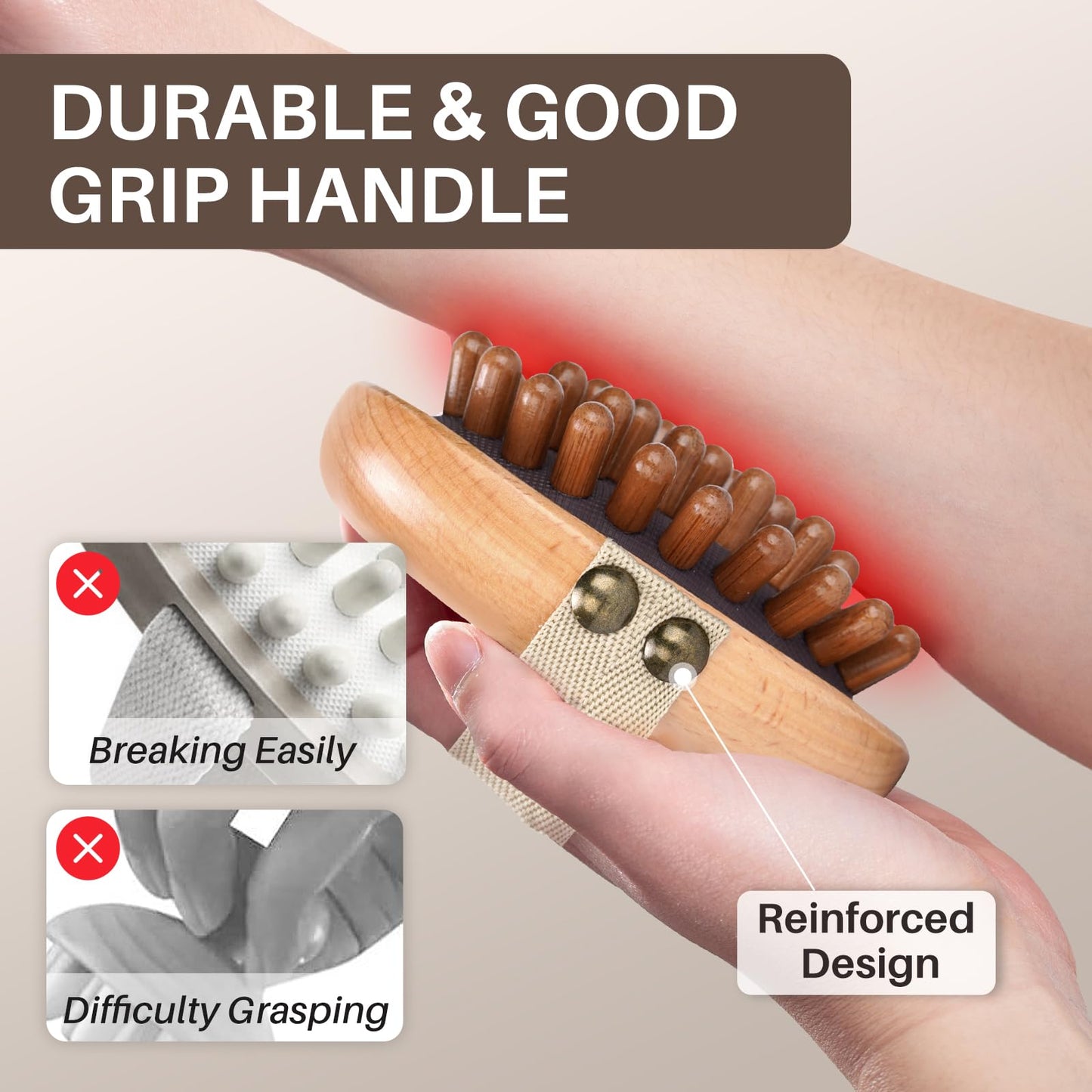 Wood Therapy Massage Tool for Belly Fat,Wooden Meridian Massage Body Brush for Cellulite Remover, Cellulite Lymphatic Drainage Massager for Body Shaping, Maderoterapia Kit for Muscle Pain Relief - dailyvitalstore
